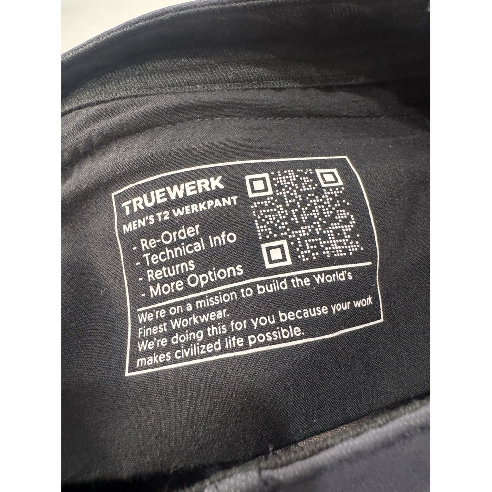Truewerk T2 Men's Work Pants 38x30 Navy Stretch Utility Cargo Workwear EUC - Picture 7 of 9